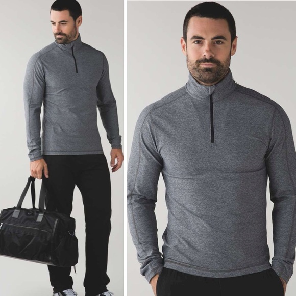 lululemon athletica Other - Lululemon Surge Warm 1/2 Zip Silver Heathered Dark Slate Size XL